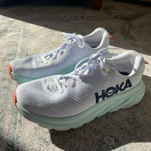 Hoka Rincon 3 - White/Blue Glass - Womens Size US 8